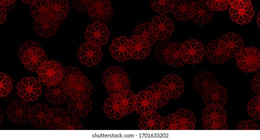 Dark Green, Red vector template with abstract forms. Colorful abstract forms with gradient in simple style. Modern design for your ads.
