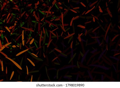 Dark Green, Red vector template with repeated sticks. Glitter abstract illustration with colorful sticks. Pattern for your busines websites.