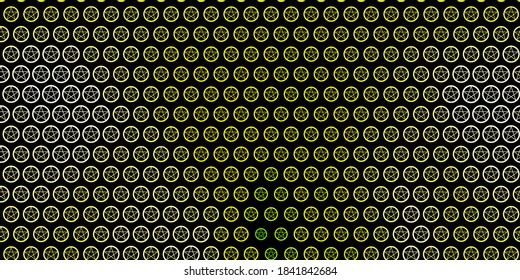 Dark Green, Red vector template with esoteric signs. Abstract illustration with gothic gradient shapes. Simple base for your occult design.