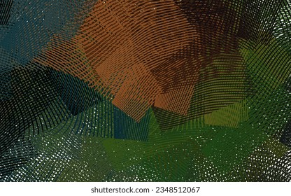 Dark Green, Red vector template with chaotic shapes. Colorful chaotic forms with gradient in modern style. Background for a cell phone.