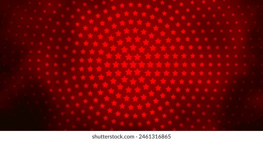 Dark Green, Red vector template with neon stars. Colorful illustration with abstract gradient stars. Pattern for new year ad, booklets.