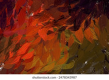 Dark Green, Red vector template with chaotic shapes. Illustration with colorful gradient shapes in abstract style. Elegant design for wallpapers.