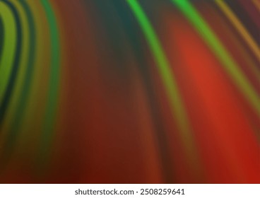 Dark Green, Red vector template with abstract lines. An elegant bright illustration with gradient. The template for cell phone backgrounds.