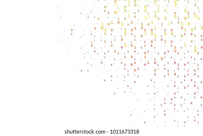 Dark Green, Red vector texture with Digit characters. Shining colorful illustration with isolated Digit signs. Smart design for your business advert of university.