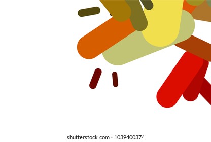 Dark Green, Red vector texture with colored capsules. Capsules on blurred abstract background with gradient. The template can be used as a background.