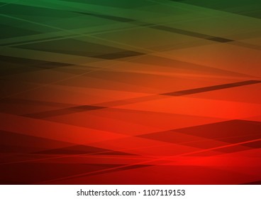 Dark Green, Red vector texture with colored lines. Decorative shining illustration with lines on abstract template. The pattern can be used as ads, poster, banner for commercial.