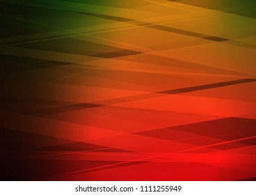 Dark Green, Red vector texture with colored lines. Shining colored illustration with narrow lines. Smart design for your business advert.