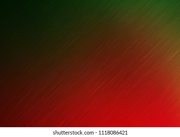 Dark Green, Red vector texture with colored lines. Modern geometrical abstract illustration with staves. Smart design for your business advert.