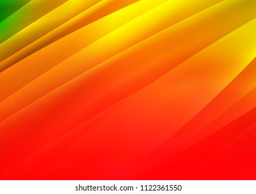 Dark Green, Red vector texture with colored lines. Lines on blurred abstract background with gradient. Best design for your ad, poster, banner.