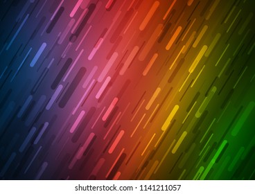 Dark Green, Red vector texture with colored lines. Glitter abstract illustration with colored sticks. The pattern can be used for busines ad, booklets, leaflets