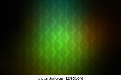 Dark Green, Red vector texture with colored lines. Shining colored illustration with sharp stripes. Pattern for ad, booklets, leaflets.