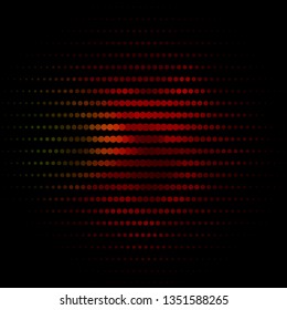 Dark Green, Red vector texture with circles. Illustration with set of shining colorful abstract spheres. Pattern for wallpapers, curtains.