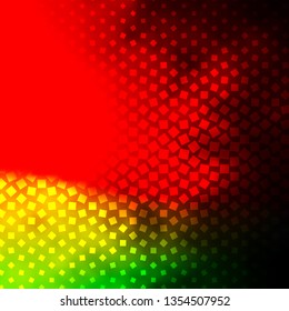 Dark Green, Red vector texture in rectangular style. New abstract illustration with rectangular shapes. Pattern for websites, landing pages.