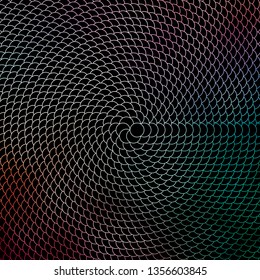 Dark Green, Red vector texture with circles. Abstract decorative design in gradient style with bubbles. Design for posters, banners.