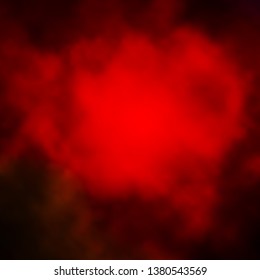 Dark Green, Red vector texture with cloudy sky. Illustration in abstract style with gradient clouds. Template for landing pages.