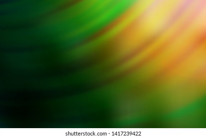 Dark Green, Red vector texture with wry lines. Brand new colorful illustration in simple style. Abstract design for your web site.