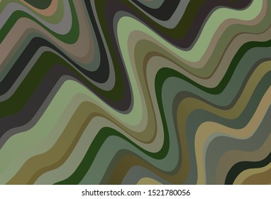 Dark Green, Red vector texture with bent lines. An elegant bright illustration with gradient. Template for cell phone screens.