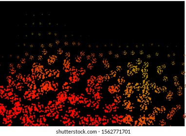 Dark Green, Red vector texture with random forms. Simple colorful illustration with abstract gradient shapes. Modern design for your business card.