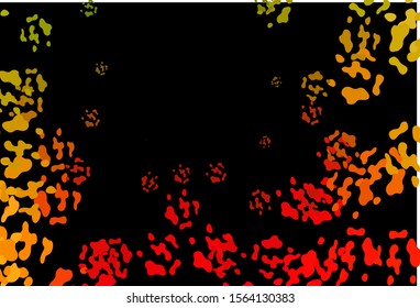 Dark Green, Red vector texture with random forms. Modern abstract illustration with colorful random forms. Simple design for your web site.