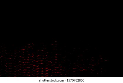 Dark Green, Red vector texture with disks. Glitter abstract illustration with blurred drops of rain. Design for business adverts.