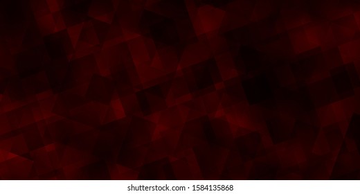 Dark Green, Red vector texture with triangular style. Glitter abstract illustration with triangular shapes. Pattern for websites.