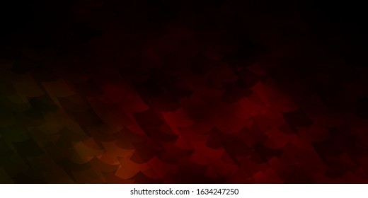 Dark Green, Red vector texture in rectangular style. Illustration with a set of gradient rectangles. Best design for your ad, poster, banner.