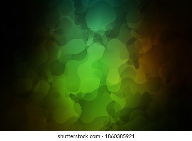 Dark Green, Red vector texture with abstract forms. Simple colorful illustration with abstract gradient shapes. Background for a cell phone.