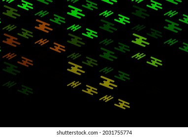 Dark Green, Red vector texture with colorful lines. Glitter abstract illustration with colored sticks. Best design for your ad, poster, banner.