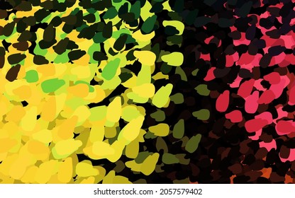 Dark Green, Red vector texture with abstract forms. Simple colorful illustration with abstract gradient shapes. Elegant design for wallpapers.