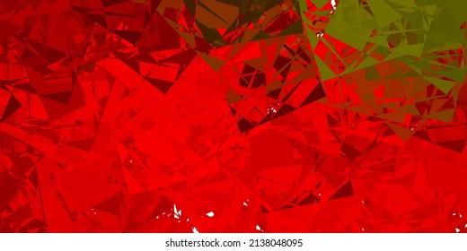 Dark Green, Red vector texture with memphis shapes. Illustration with colorful shapes in abstract style. Modern design for your ads.