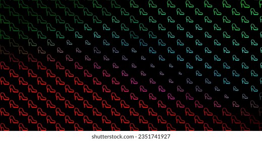 Dark green, red vector texture with women's rights symbols. Simple design in abstract style with women’s rights activism. Best design to show the power of women.