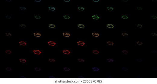 Dark Green, Red vector texture with women's rights symbols. Simple design in abstract style with women’s rights activism. Simple design for your web site.