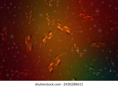 Dark Green, Red vector texture in birthday style. Colorful illustration with Christmas simbols and signs. Pattern for booklets, leaflets of education.
