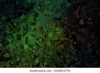 Dark Green, Red vector texture with abstract forms. Modern abstract illustration with colorful random forms. Background for a cell phone.