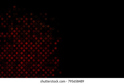 Dark Green, Red vector  texture with disks. Abstract illustration with colored bubbles in nature style. Beautiful design for your business natural advert.