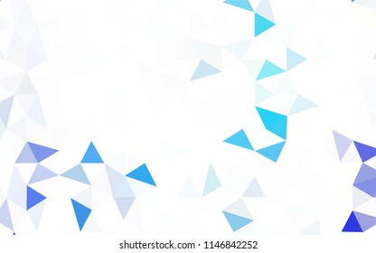 Dark Green, Red vector triangle mosaic cover. Elegant bright polygonal illustration with gradient. A completely new design for your leaflet.
