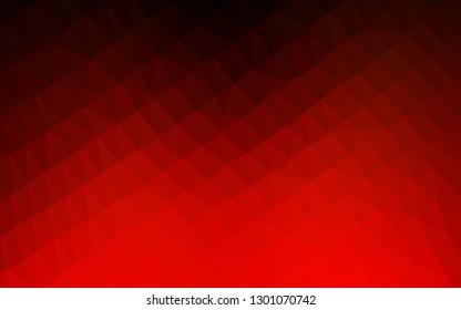 Dark Green, Red vector triangle mosaic cover. Colorful illustration in abstract style with gradient. Completely new template for your business design.