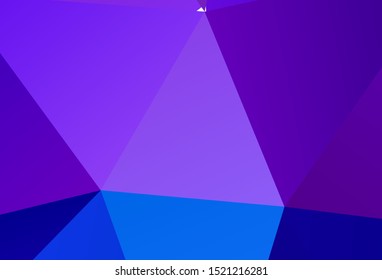 Dark Green, Red vector triangle mosaic background. Colorful illustration in polygonal style with gradient. A completely new design for your leaflet.