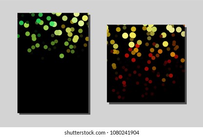 Dark Green, Redvector brochure for ui, ux design. Web interface on abstract background with colorful gradient. Completely new template for your brand book.