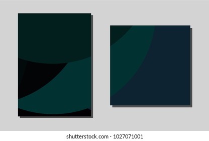 Dark Green, Redvector cover for Envelopes. Modern abstract design concept with colorful gradient. New design for a poster, banner of your website.