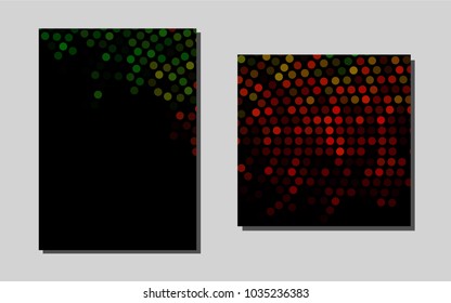 Dark Green, Redvector cover for Envelopes. Modern abstract design concept with colorful gradient. Pattern can be used as a template for calendars.