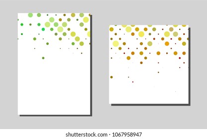 Dark Green, Redvector cover for Envelopes. Web interface on abstract background with colorful gradient. Pattern for ads, leaflets, labels of your business.