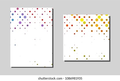 Dark Green, Redvector template for landing pages. Modern abstract design concept with colorful gradient. Completely new template for your brand book.