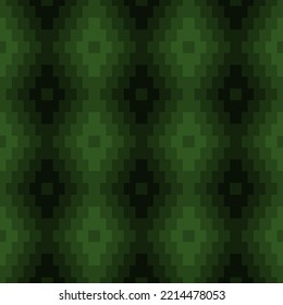 fondo repetitivo verde oscuro. ornamento geométrico abstracto clásico. patrón sin costuras vectorial. muestra de tela. papel envolvente. impresión continua. plantilla de diseño para prendas de vestir, textiles, ropa de cama, decoración doméstica