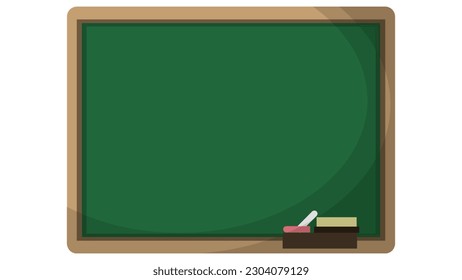Dark green school blackboard or empty classboard