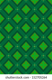 Dark green seamless background with rhombuses green shades