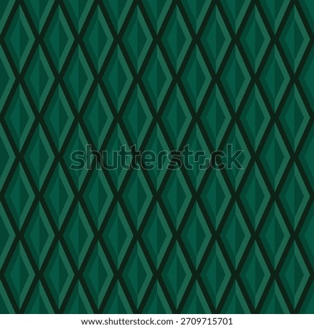 Dark green seamless pattern, Christmas background, holiday, vector illustration.