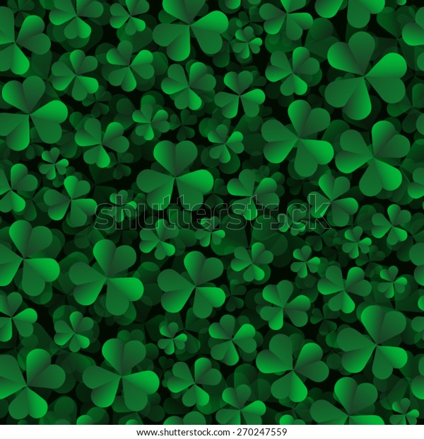 Dark Green Shamrock Solid Seemless Background Royalty Free Stock