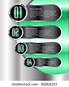 dark green silver black Web Design Website Elements Template for graphic internet. text box. label. infographics. metal. card. pixel. Metals, alloys, steel, aluminum. button