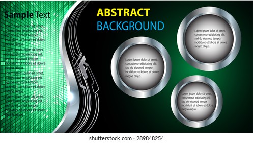 dark green silver Light Abstract Technology background computer graphic website internet business.vector illustration.text box. Brochure card.banner flyer magazine. Design label.Metals,alloys steel